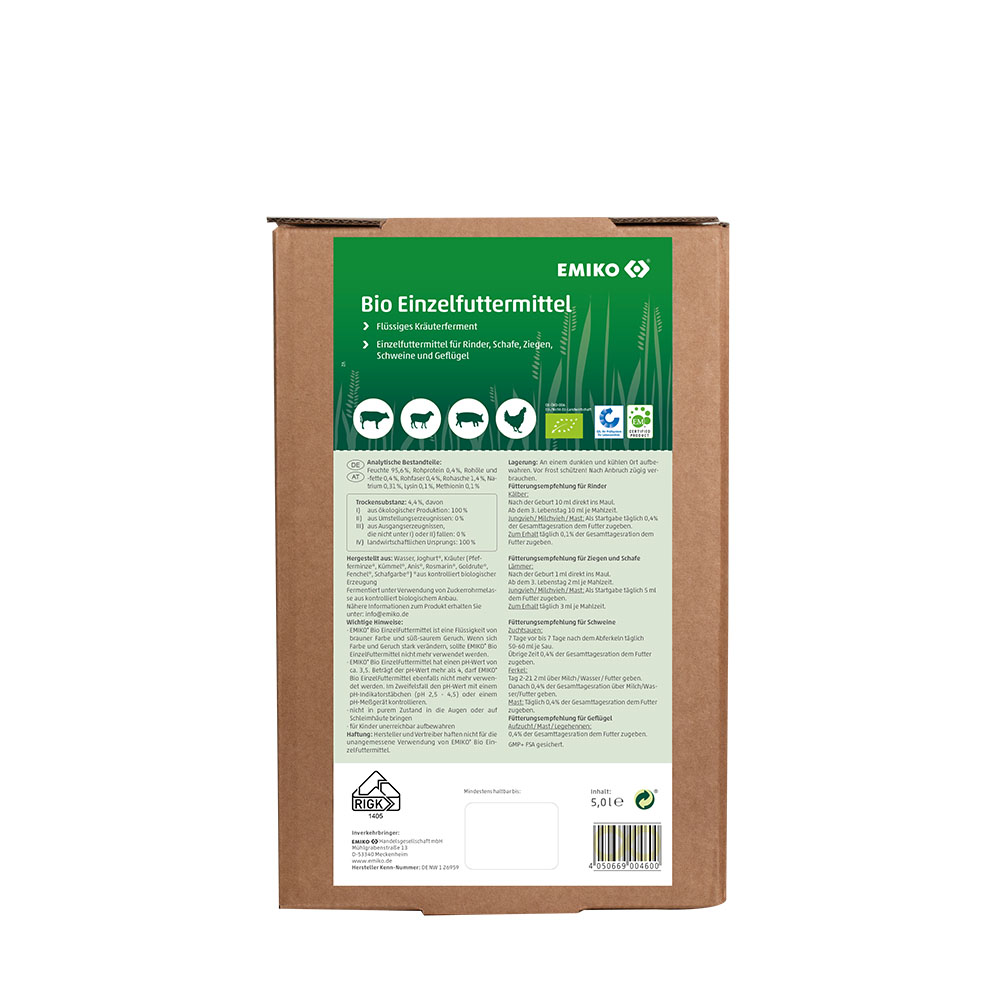 Bio EFM Nutztiere, 5,0 l BiB
