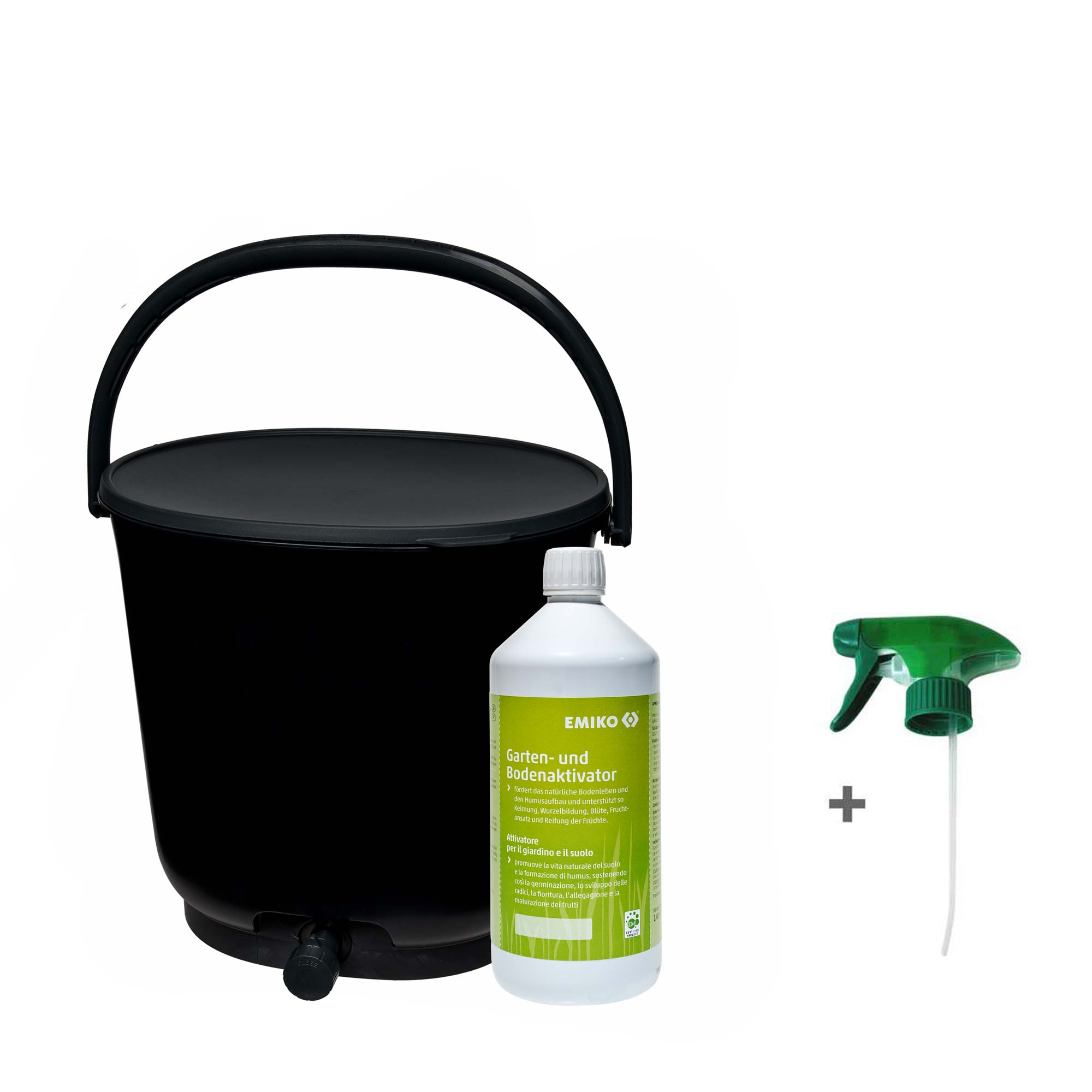 Bokashi Eimer Organko 15,3 l Essential schwarz